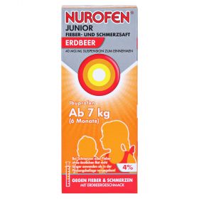 Nurofen Junior Fieber- & Schmerzsaft Erdbeer 40 mg/ml – PZN 7776471
 из немецкой аптеки