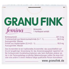 GRANU FINK femina – PZN 3046327
 из немецкой аптеки