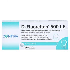 D-Fluoretten 500 I.E. Tabl.z.Herst.e.Lsg.z.Einnehmen – PZN 1610137
 из немецкой аптеки