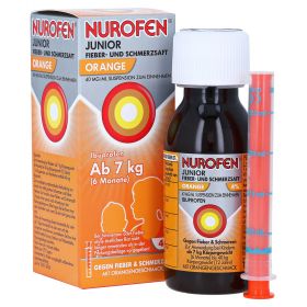 Nurofen Junior Fieber- & Schmerzsaft Orange 40 mg/ml – PZN 7776465
 из немецкой аптеки