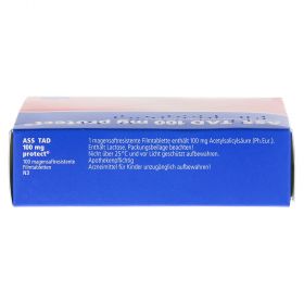 ASS TAD 100mg protect – PZN 3828202
 из немецкой аптеки