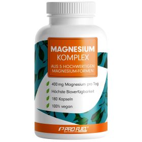 ProFuel - Magnesium Komplex Kapseln - 400 mg Magnesium aus 5 Magnesiumverbindungen pro Tag 180 St из немецкой аптеки