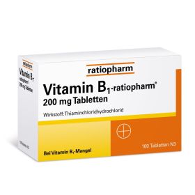 Vitamin B1-ratiopharm® 200 mg Tabletten 100 St из немецкой аптеки
