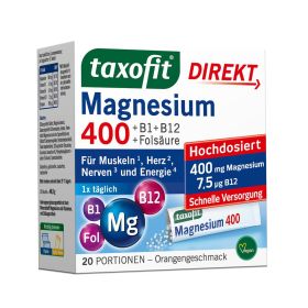 taxofit® Magnesium 400 Direkt-Granulat 20 St из немецкой аптеки