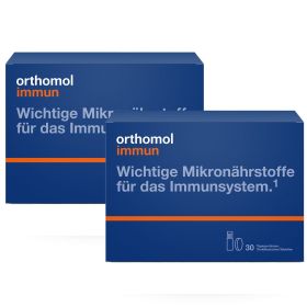 Orthomol Immun - Mikronährstoffe zur Unterstützung des Immunsystems - mit Vitamin C, Vitamin D und Zink - Trinkampullen/Tabletten 2x30 St из немецкой аптеки
