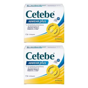 Cetebe® ABWEHR plus mit Vitamin C, Vitamin D3 und Zink 2x120 St из немецкой аптеки