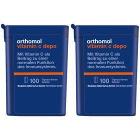 Orthomol Vitamin C depo - Nahrungsergänzungsmittel mit Depot-Wirkung für eine normale Funktion des Immunsystems - Tabletten 2x100 St из немецкой аптеки