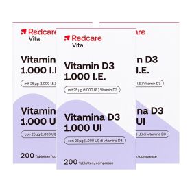 Redcare Vitamin D3 1000 I.E. 3x200 St из немецкой аптеки