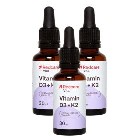 Redcare Vitamin D3 + K2 3x30 ml из немецкой аптеки