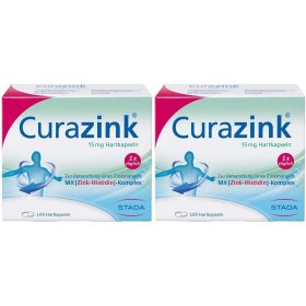 Curazink® Hartkapseln - hochdosiert mit 15 mg Zink im einzigartigen Zink-Histidin-Komplex 2x100 St из немецкой аптеки