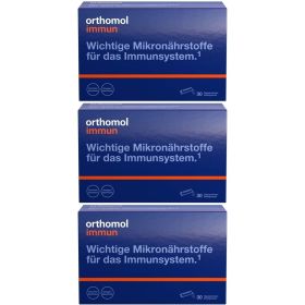 Orthomol Immun - Mikronährstoffe zur Unterstützung des Immunsystems - mit Vitamin C, Vitamin D und Zink - Direktgranulat Orangen-Geschmack 3x30 St из немецкой аптеки