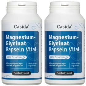 Casida Magnesiumglycinat - Premium Chelatiertes Magnesiumbisglycinat - vegan, hochdosiert 2x120 St из немецкой аптеки