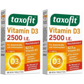 taxofit® Vitamin D3 2500 I.E. 2x50 St из немецкой аптеки