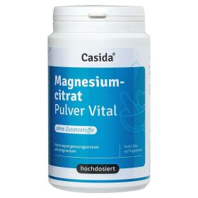 Casida Magnesiumcitrat Pulver Vital – Premium Magnesium Pulver, hohe Bioverfügbarkeit 200 g из немецкой аптеки
