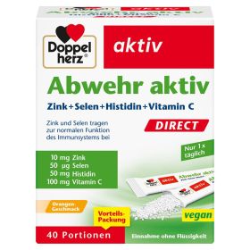 Doppelherz Abwehr aktiv DIRECT mit Zink + Selen + Histidin 40 St из немецкой аптеки