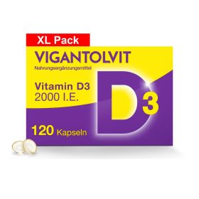 Vitamin D3 2000 I.E. VIGANTOLVIT Weichkapseln - für ein aktives Leben² 120 St из немецкой аптеки
