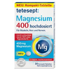 tetesept® Magnesium 400 hochdosiert 30 St из немецкой аптеки