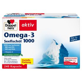 Doppelherz® aktiv Omega-3 Seefischöl 1000 240 St из немецкой аптеки