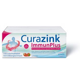 Curazink® ImmunPlus – Veganes Nahrungsergänzungsmittel zur Unterstützung des Immunsystems, Zinkcitrat 100 St из немецкой аптеки