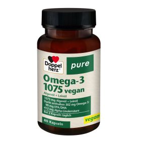 Doppelherz® pure Omega-3 1075 vegan 80 St из немецкой аптеки