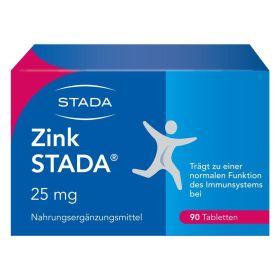 Zink STADA® 25 mg Zinkcitrat Tabletten 90 St из немецкой аптеки