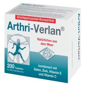 Arthri-Verlan® Grünlippmuschel-Konzentrat 200 St из немецкой аптеки
