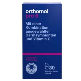 Orthomol Pro 6 - Ausgewählte Darmsymbionten für die die gezielte Unterstützung des Darms in Phasen besonderer Belastung - Kapseln 30 St из немецкой аптеки
