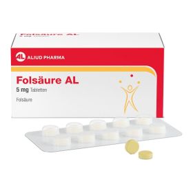Folsäure AL 5 mg Tabletten bei Folsäuremangel 100 St из немецкой аптеки