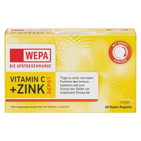 WEPA Vitamin C+Zink Kapseln 60 St из немецкой аптеки