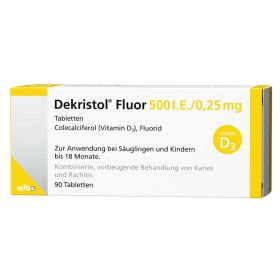 Dekristol® Fluor 500 I.E./0,25 mg 90 St из немецкой аптеки