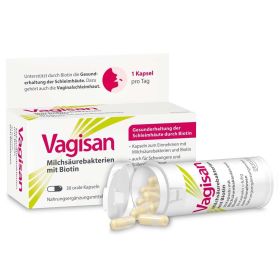 Vagisan Milchsäurebakterien mit Biotin: Kapseln zur Unterstützung einer gesunden Vaginalschleimhaut 30 St из немецкой аптеки