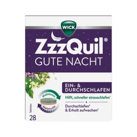 WICK ZzzQuil® Gute Nacht Ein- und Durchschlafen - Jetzt 10% mit dem Code wick10 sparen* 28 St из немецкой аптеки