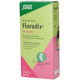 Salus Kräuterblut Floradix mit Eisen 500 ml из немецкой аптеки