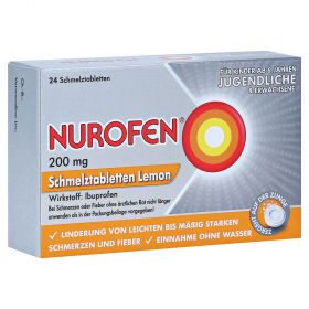 Nurofen 200 mg Schmelztabletten Lemon – PZN 11550548
 из немецкой аптеки