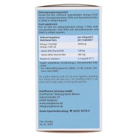 Omega-3 1000 mg Seefischöl Softgelkapsel hochdosiert – PZN 13721801
 из немецкой аптеки