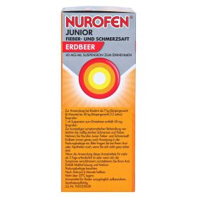 Nurofen Junior Fieber- & Schmerzsaft Erdbeer 40 mg/ml – PZN 7776471
 из немецкой аптеки