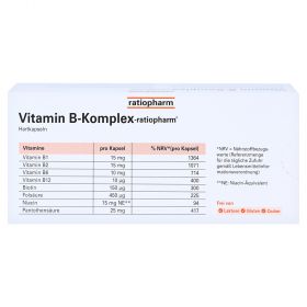 Vitamin B-Komplex ratiopharm – PZN 4132750
 из немецкой аптеки