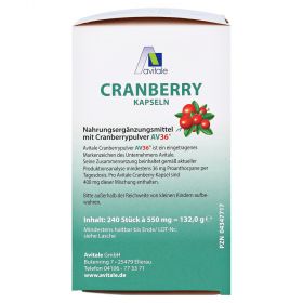 Avitale Cranberry + gratis Cranberry Tee – PZN 4347717
 из немецкой аптеки