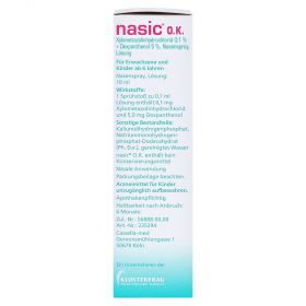 Nasic O.K. – PZN 2882760
 из немецкой аптеки