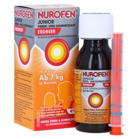 Nurofen Junior Fieber- & Schmerzsaft Erdbeer 40 mg/ml – PZN 7776471
 из немецкой аптеки