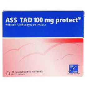 ASS TAD 100mg protect – PZN 3828202
 из немецкой аптеки