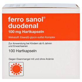 Ferro sanol duodenal 100mg – PZN 2799421
 из немецкой аптеки