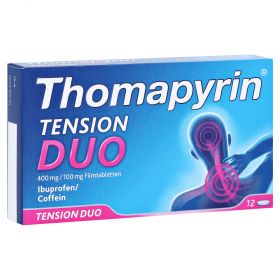 Thomapyrin TENSION DUO 400mg/100mg – PZN 12551047
 из немецкой аптеки