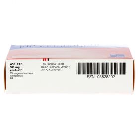 ASS TAD 100mg protect – PZN 3828202
 из немецкой аптеки