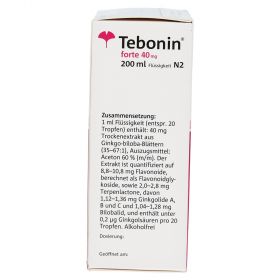 Tebonin forte 40mg – PZN 6995998
 из немецкой аптеки