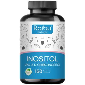 Inositol Kapseln - Myo-Inositol & D-Chiro-Inositol, 2.120 mg, mit Vitamin B6 & Folsäure - RAIBU 150 St из немецкой аптеки