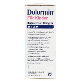 Dolormin für Kinder Ibuprofensaft 40mg/ml – PZN 11528543
 из немецкой аптеки