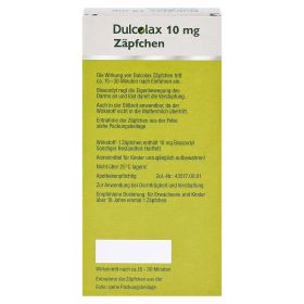 Dulcolax – PZN 7291555
 из немецкой аптеки