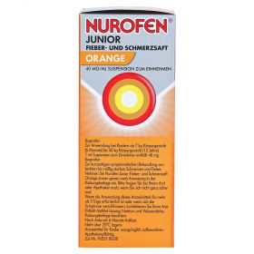 Nurofen Junior Fieber- & Schmerzsaft Orange 40 mg/ml – PZN 7776465
 из немецкой аптеки