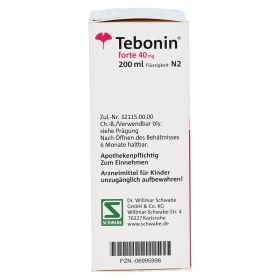 Tebonin forte 40mg – PZN 6995998
 из немецкой аптеки